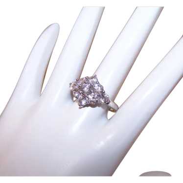 Sterling Silver Cubic Zirconia CZ Cocktail Ring