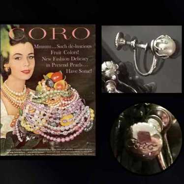 Corro Vintage Pearl Clip Earrings