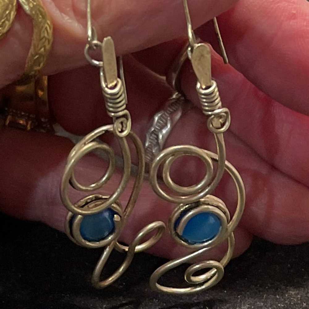 Handmade sterling silver earrings - image 1