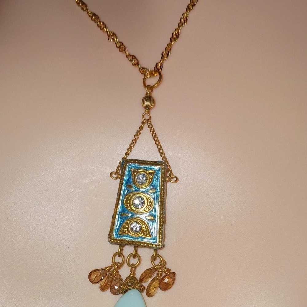 Vintage pendant Necklace - image 4