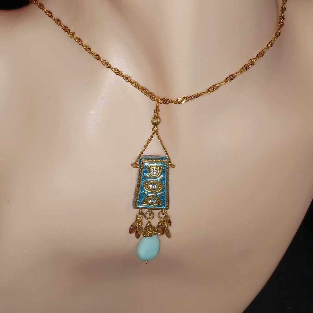 Vintage pendant Necklace - image 6