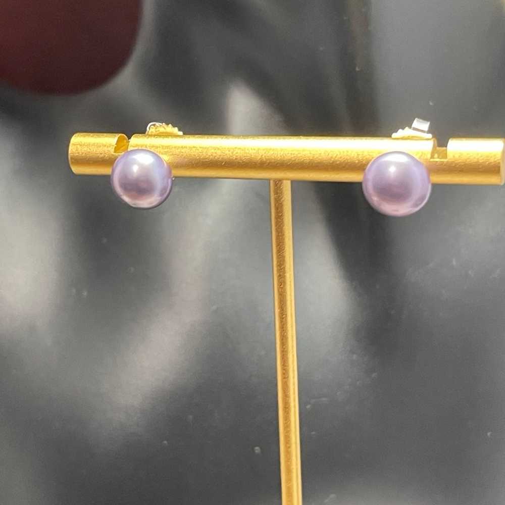 Honora Cultured Pearl and Sterling Earrings - image 4