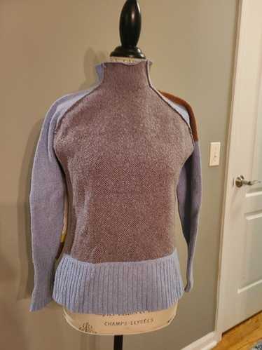 Zaket & Plover Color Block Merino Wool Mock Relax… - image 1