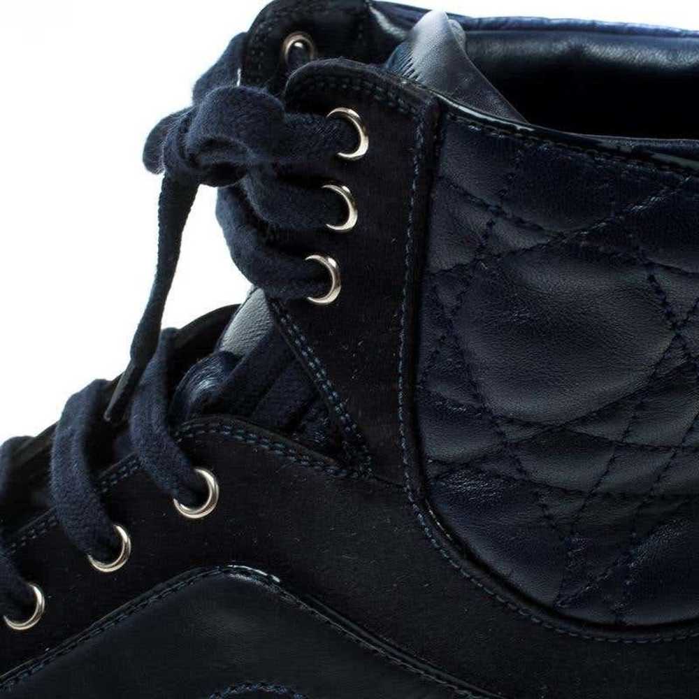 Christian Dior Black Leather Lace Up High Top Sne… - image 3