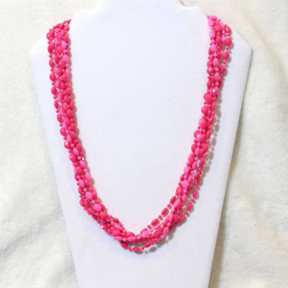 Antique Beautiful Retro 1960's 1970'S Neon Pink N… - image 3