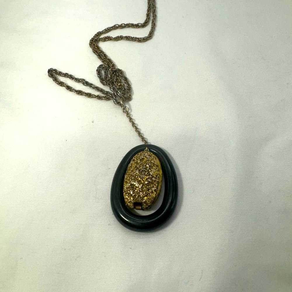 VTG perfume locket necklace - image 1