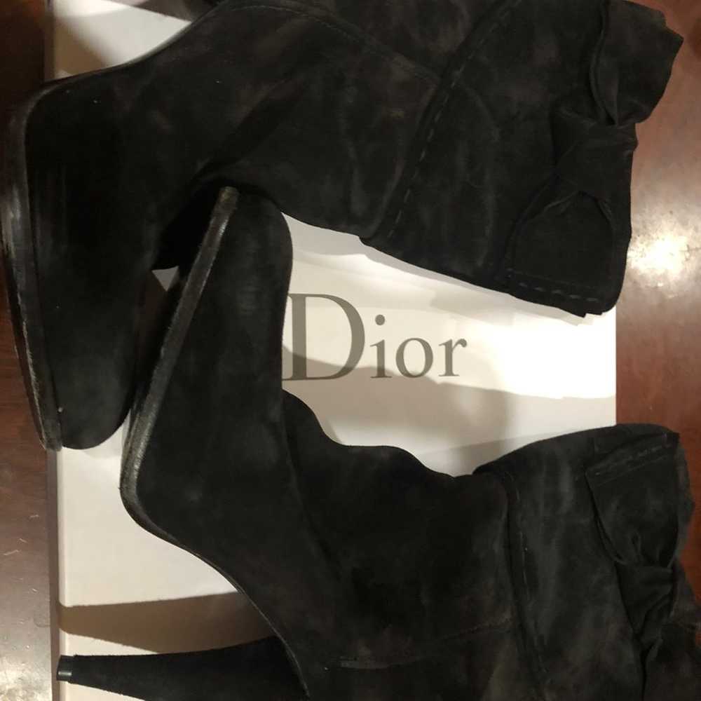 Dior Ribbon low boots 12 cm Black size - image 8