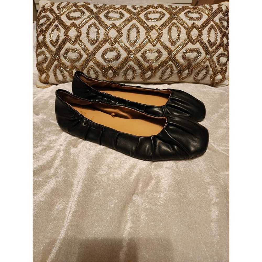 Sam & Libby Black Ballet Leather Flats Women's Si… - image 4