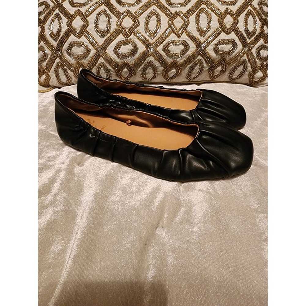 Sam & Libby Black Ballet Leather Flats Women's Si… - image 5