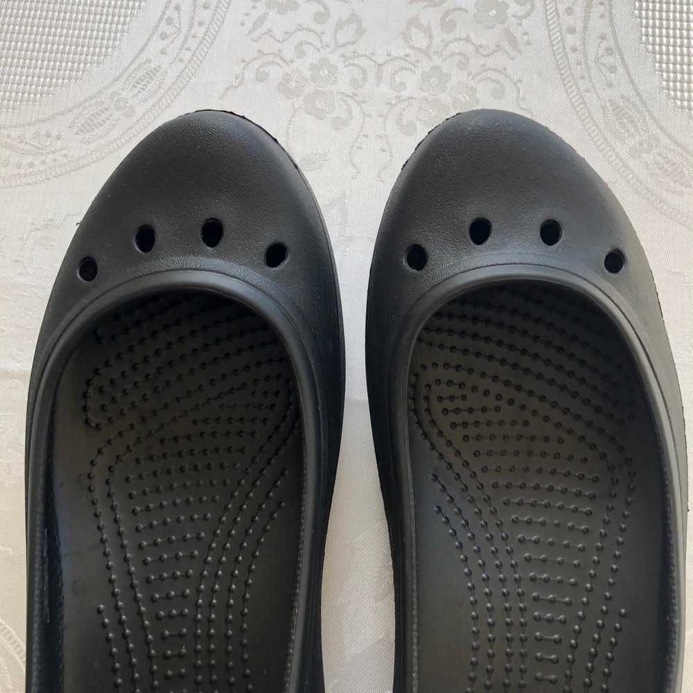 Crocs Women’s Size 9 Black Casual Kadee Flat Ball… - image 10