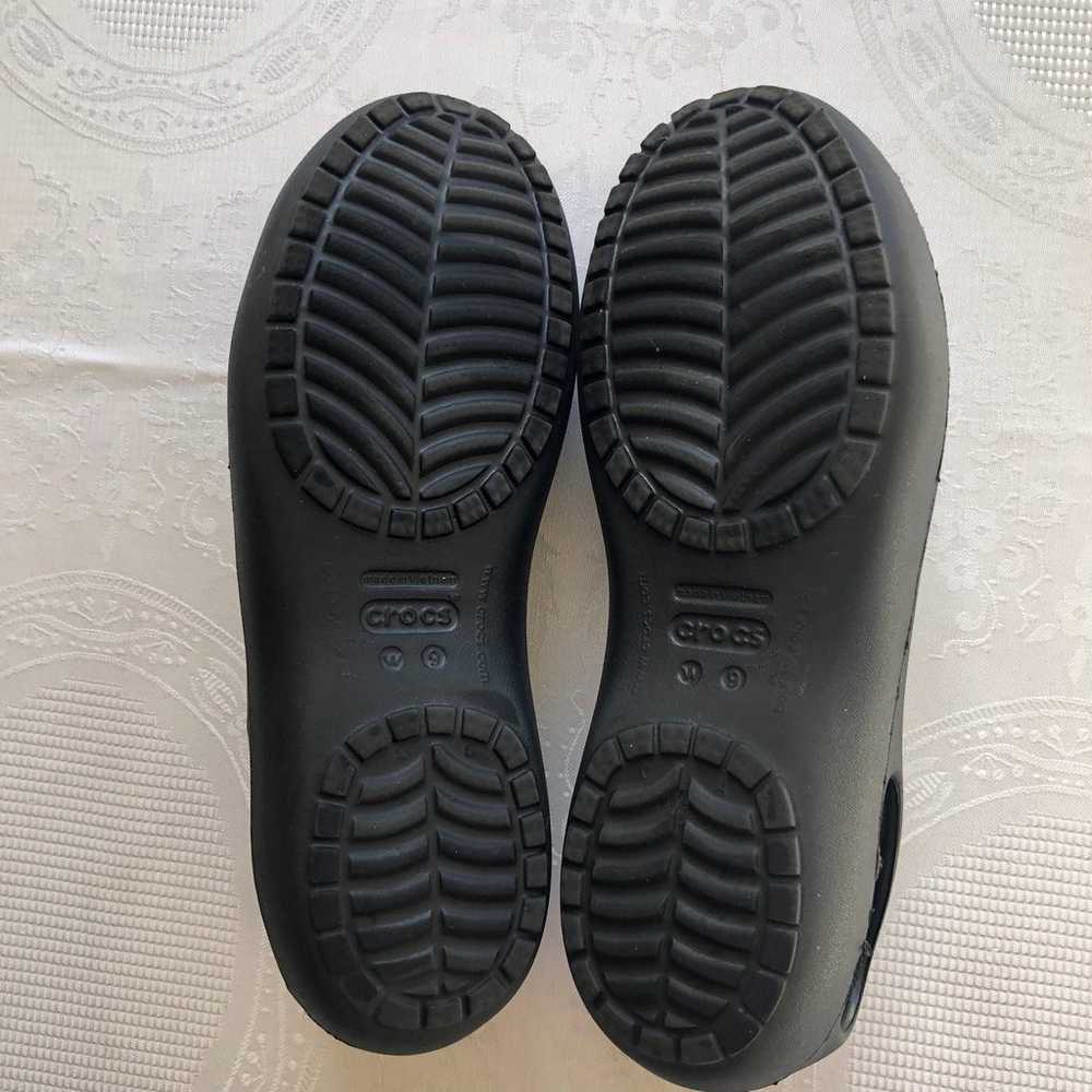 Crocs Women’s Size 9 Black Casual Kadee Flat Ball… - image 4