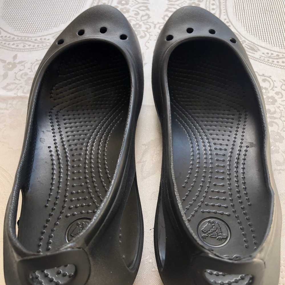 Crocs Women’s Size 9 Black Casual Kadee Flat Ball… - image 5