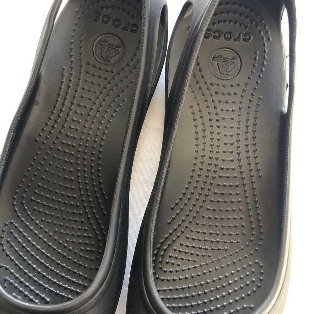 Crocs Women’s Size 9 Black Casual Kadee Flat Ball… - image 7