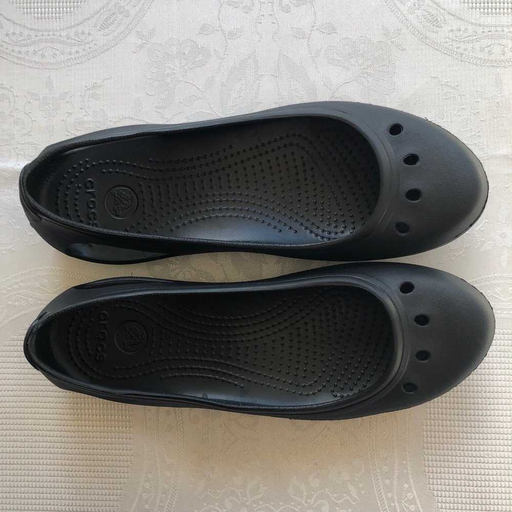 Crocs Women’s Size 9 Black Casual Kadee Flat Ball… - image 8