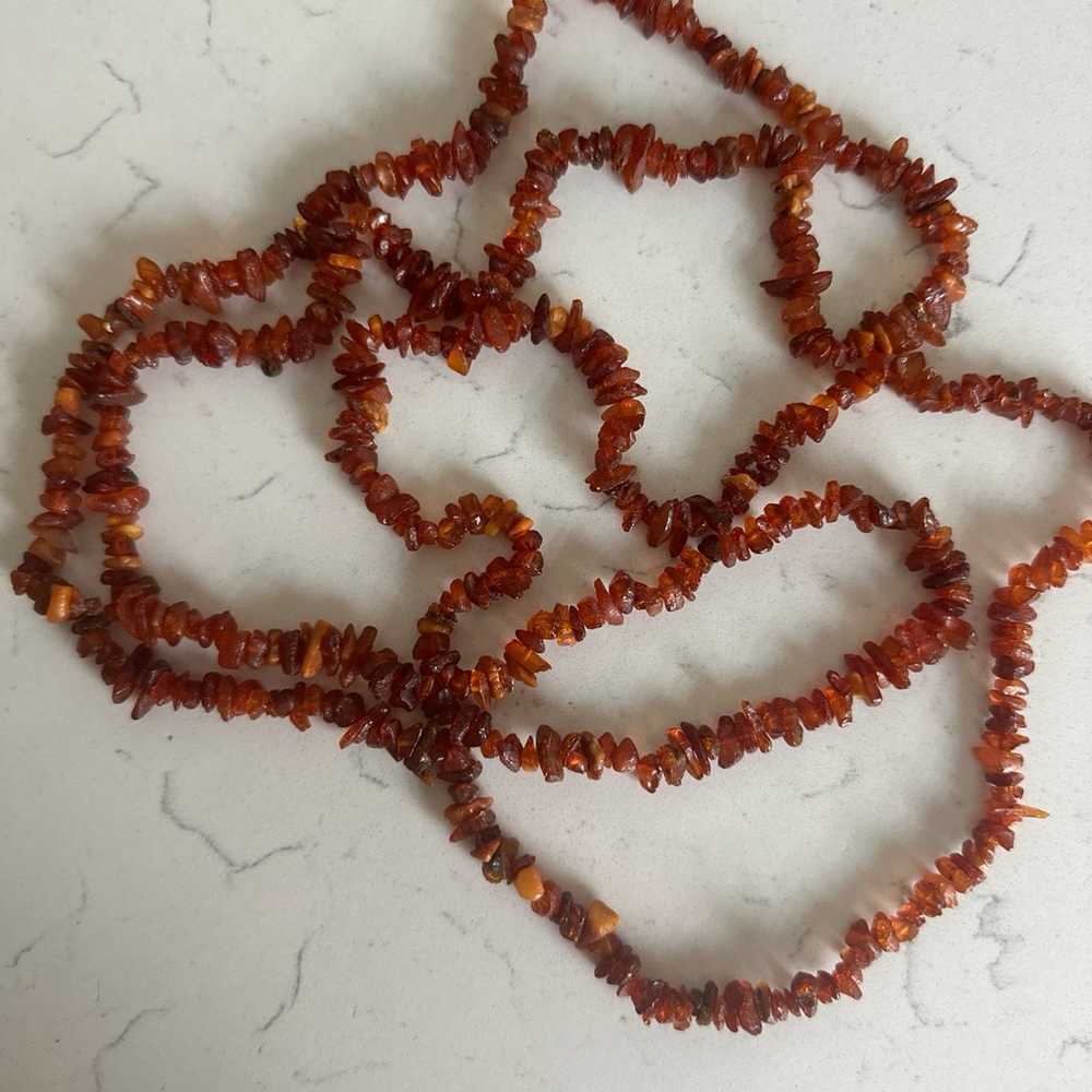 extra long Baltic Amber necklace - image 2