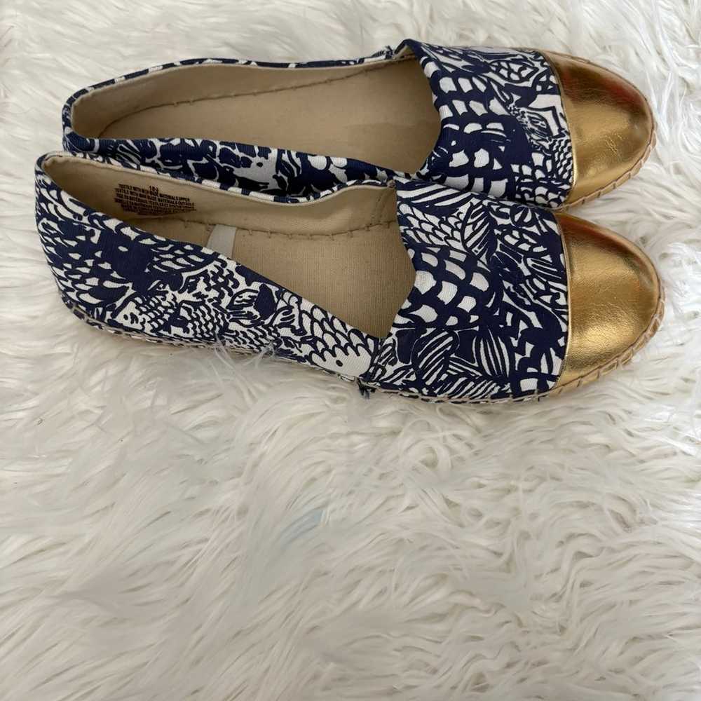 LILLY PULITZER For Target Espadrilles Navy Upstre… - image 2