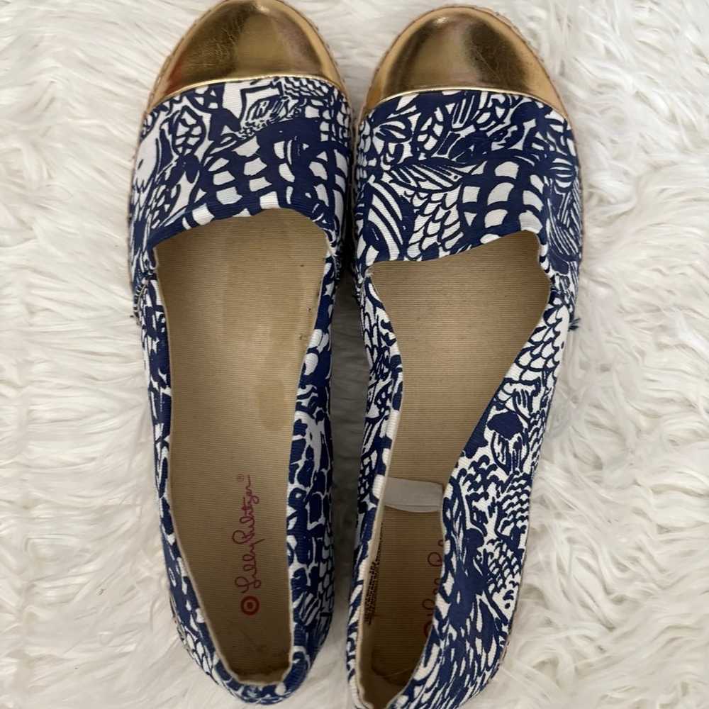 LILLY PULITZER For Target Espadrilles Navy Upstre… - image 3