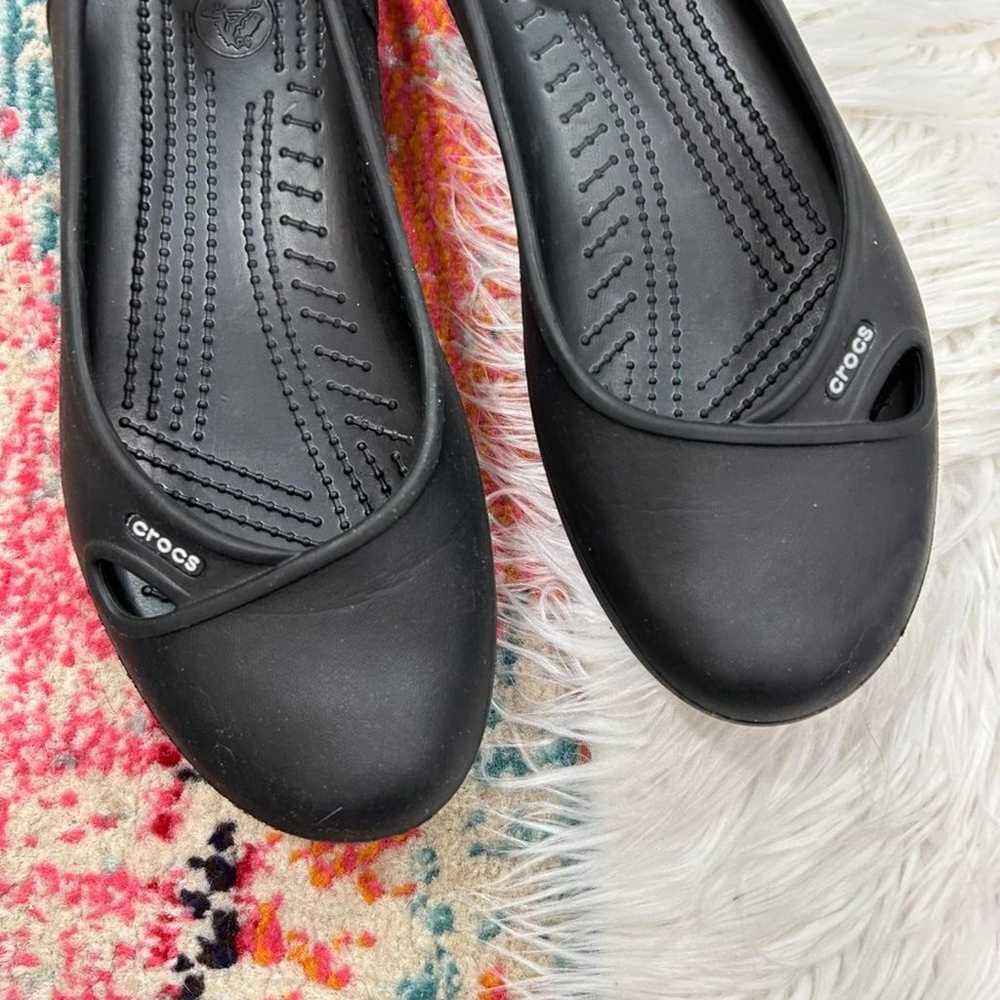 CROCS Neutral Black Lightweight Slip On Ankle Str… - image 3