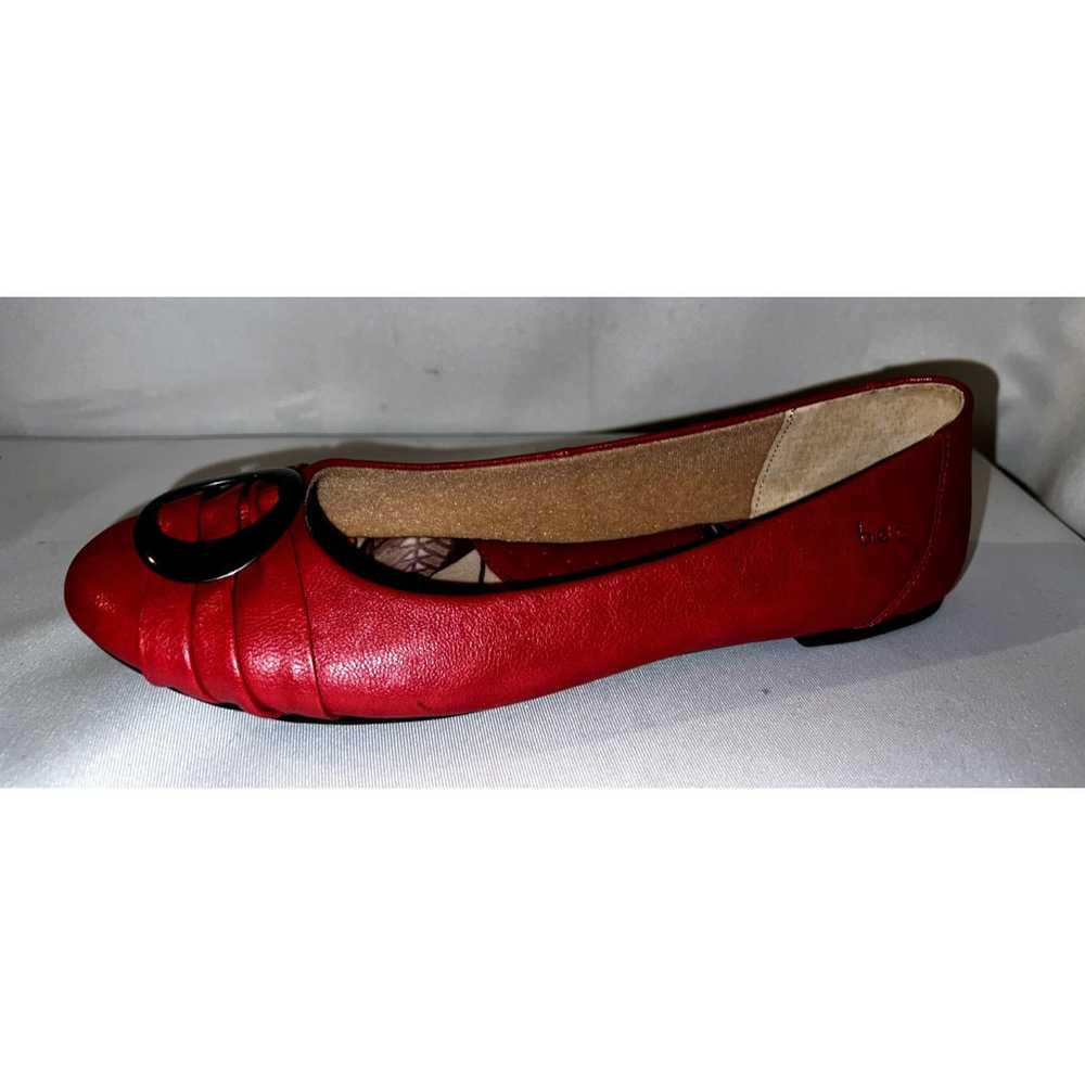 BOC Born Shoes Women's Size 9M Red Faux Leather R… - image 1