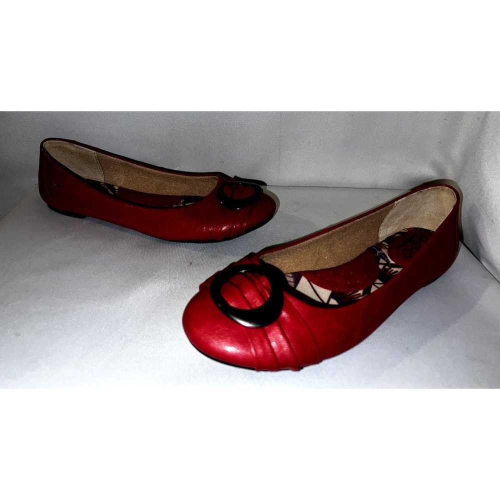 BOC Born Shoes Women's Size 9M Red Faux Leather R… - image 2