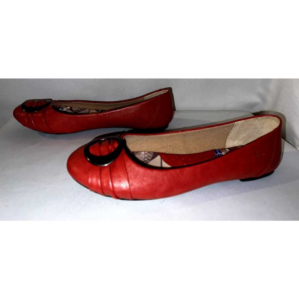 BOC Born Shoes Women's Size 9M Red Faux Leather R… - image 5