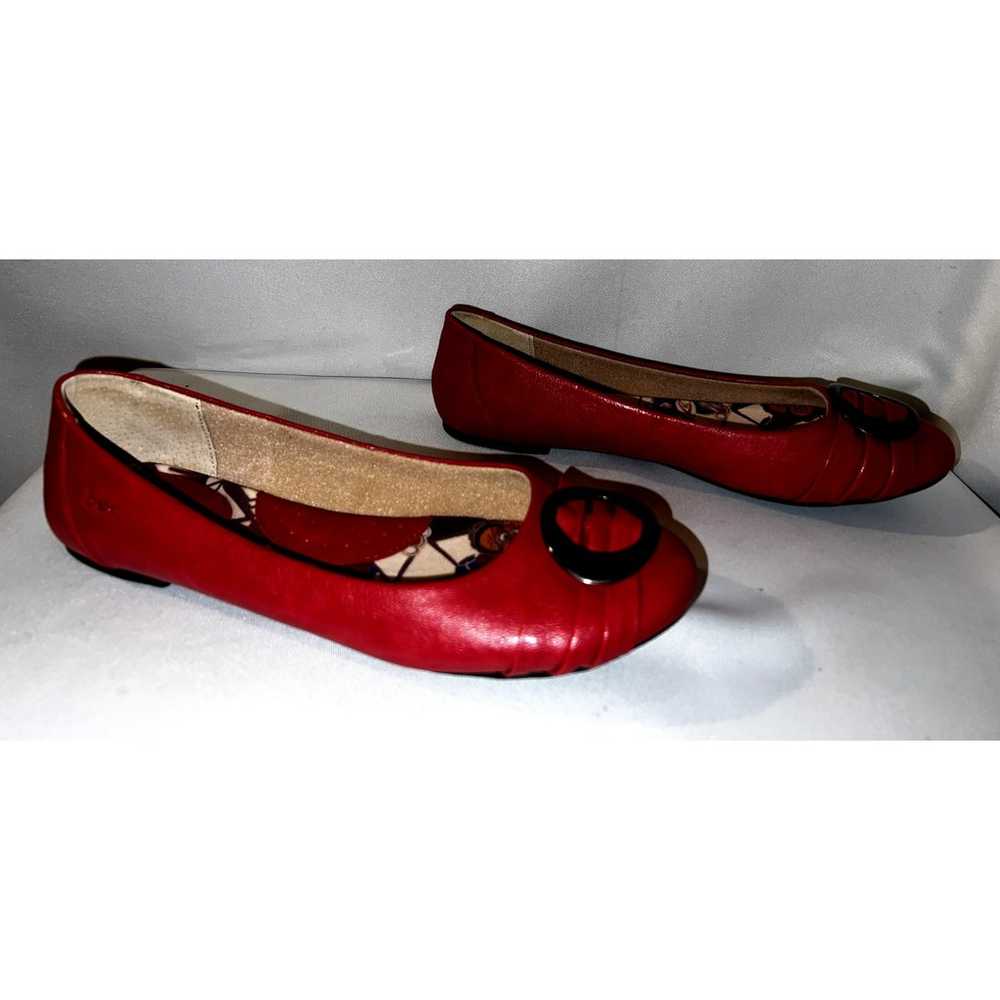 BOC Born Shoes Women's Size 9M Red Faux Leather R… - image 7