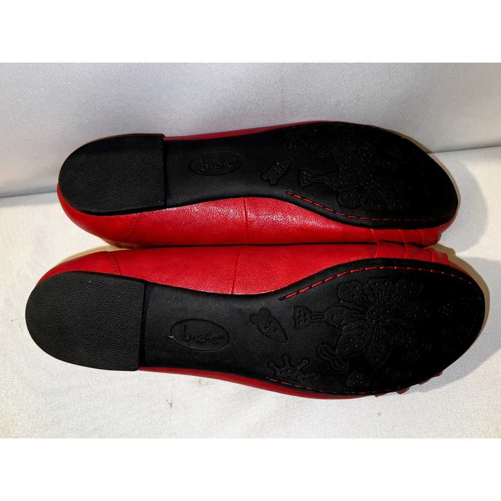 BOC Born Shoes Women's Size 9M Red Faux Leather R… - image 9