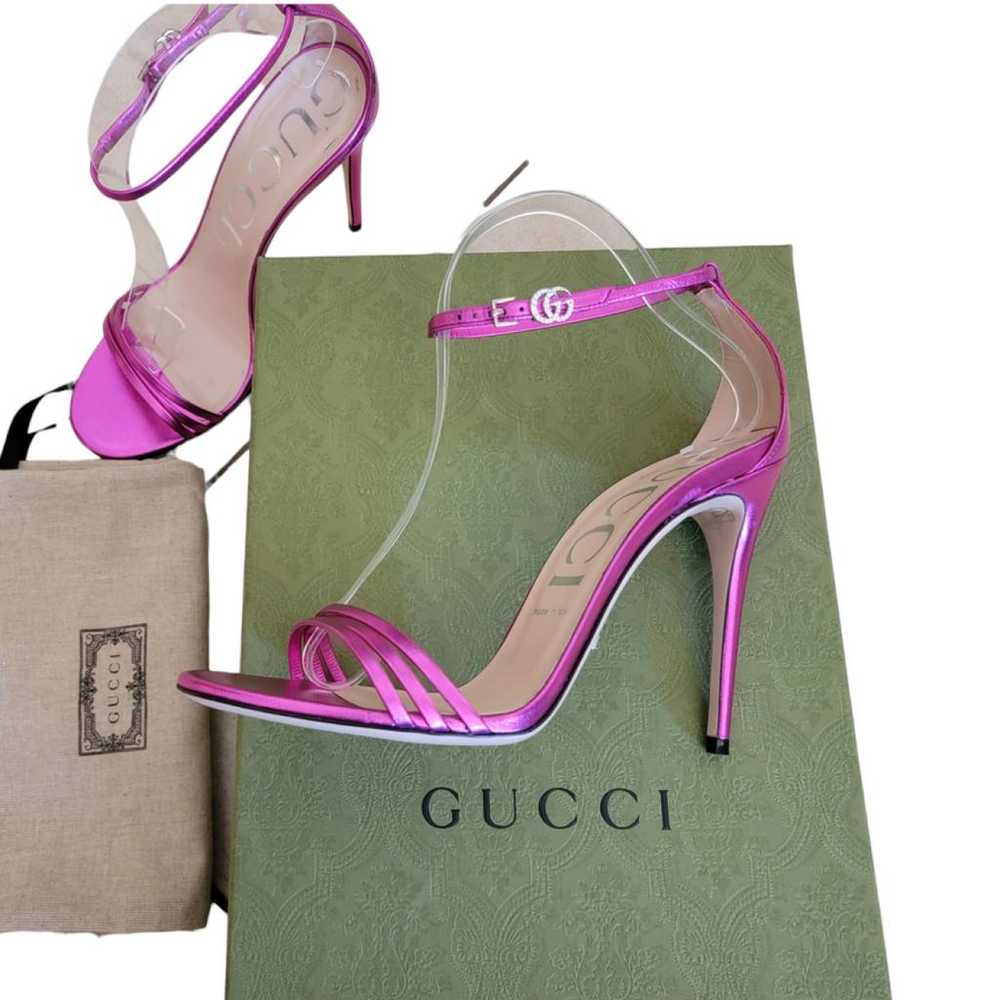 Gucci Leather sandal - image 3