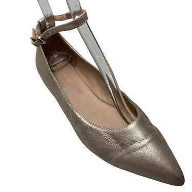 FRANCO SARTO Alex Pale Gold Leather Ankle Strap P… - image 1