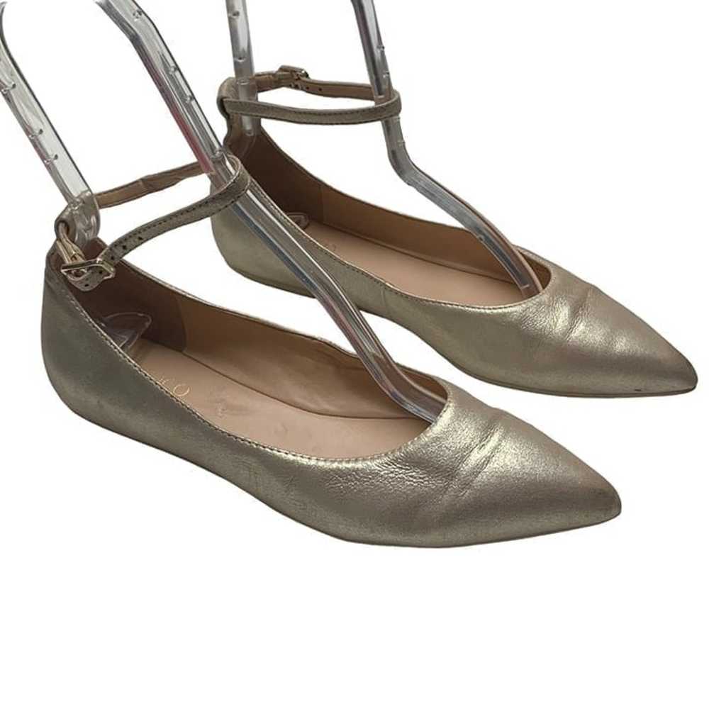 FRANCO SARTO Alex Pale Gold Leather Ankle Strap P… - image 7