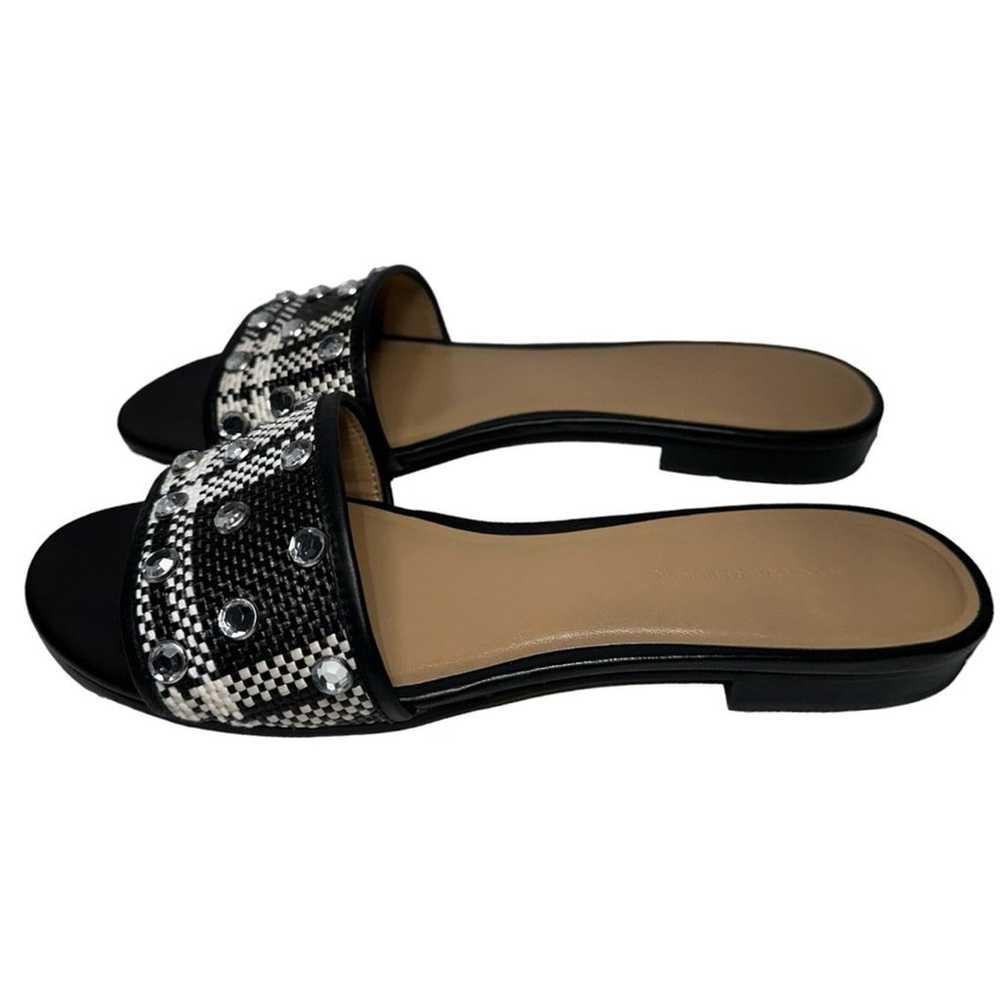 Banana Republic Women’s 9 Black White Jeweled Rhi… - image 5