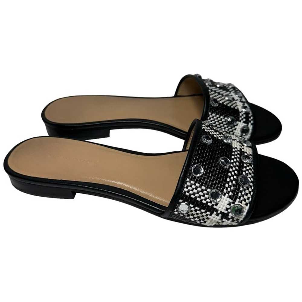 Banana Republic Women’s 9 Black White Jeweled Rhi… - image 6