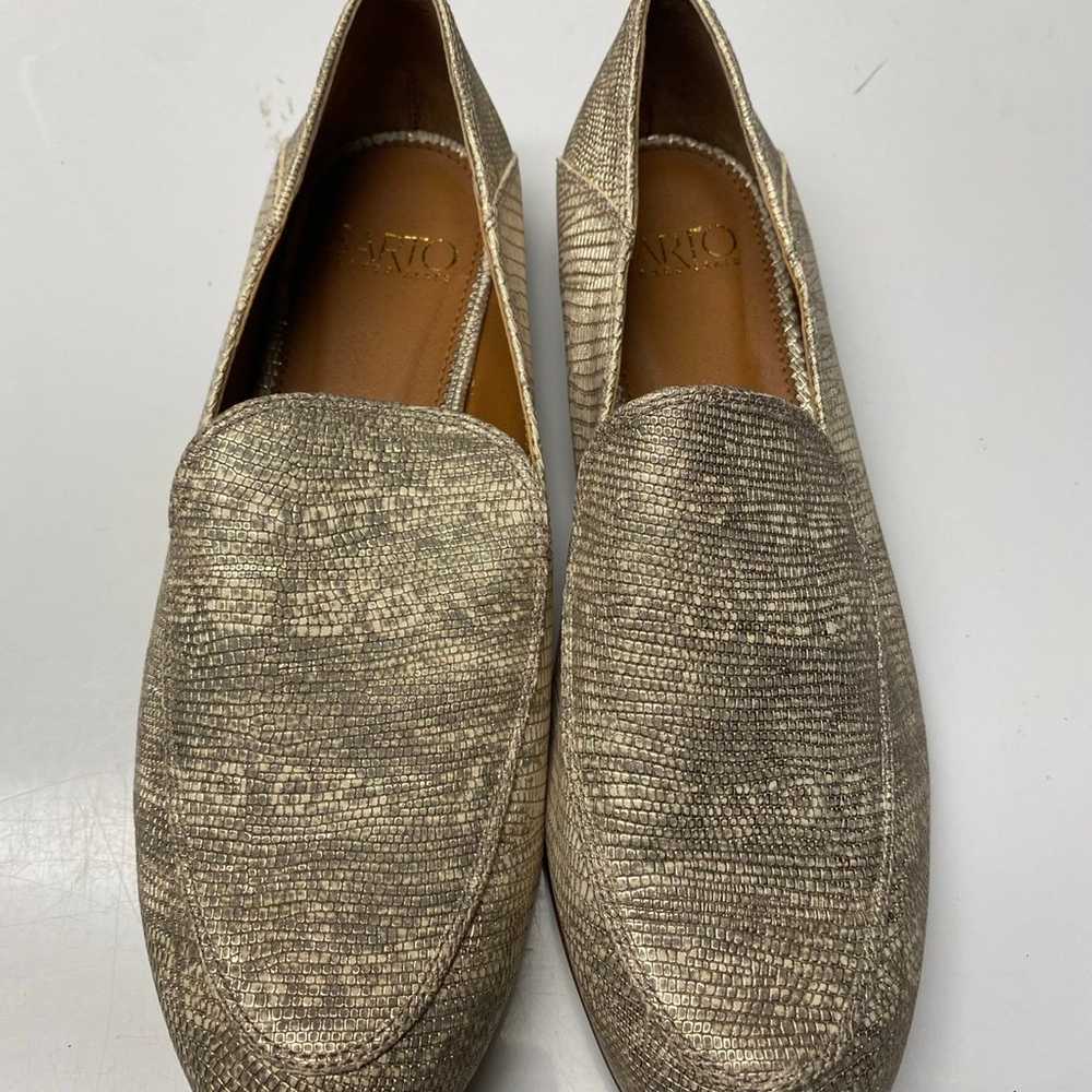 Franco Sarto Kristin Flat Loafers Gold Metallic L… - image 1