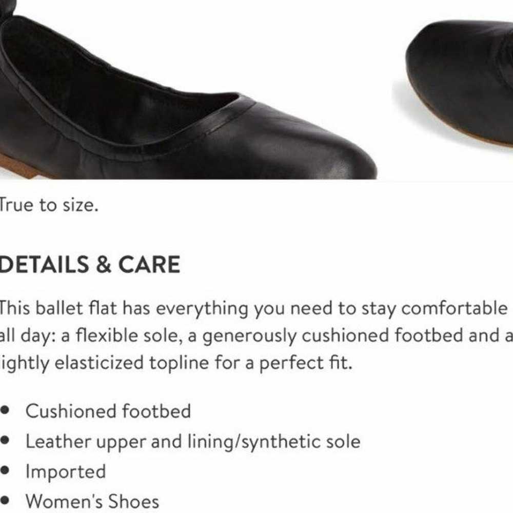 1. State Black Leather Salen Flats - image 7