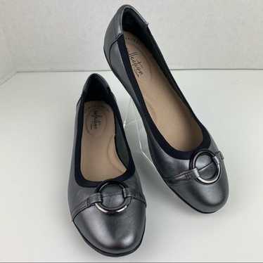 Size 7 Clarks Collection Leather Flats - Gracelin 