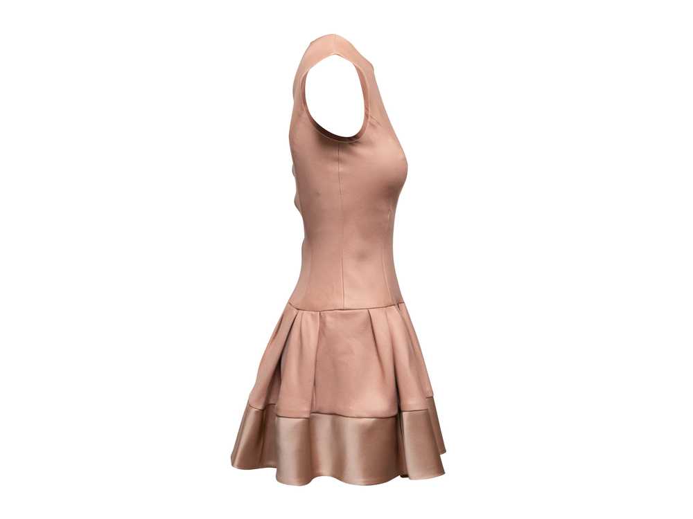 Peach Christian Dior Silk-Blend Sleeveless Dress … - image 2