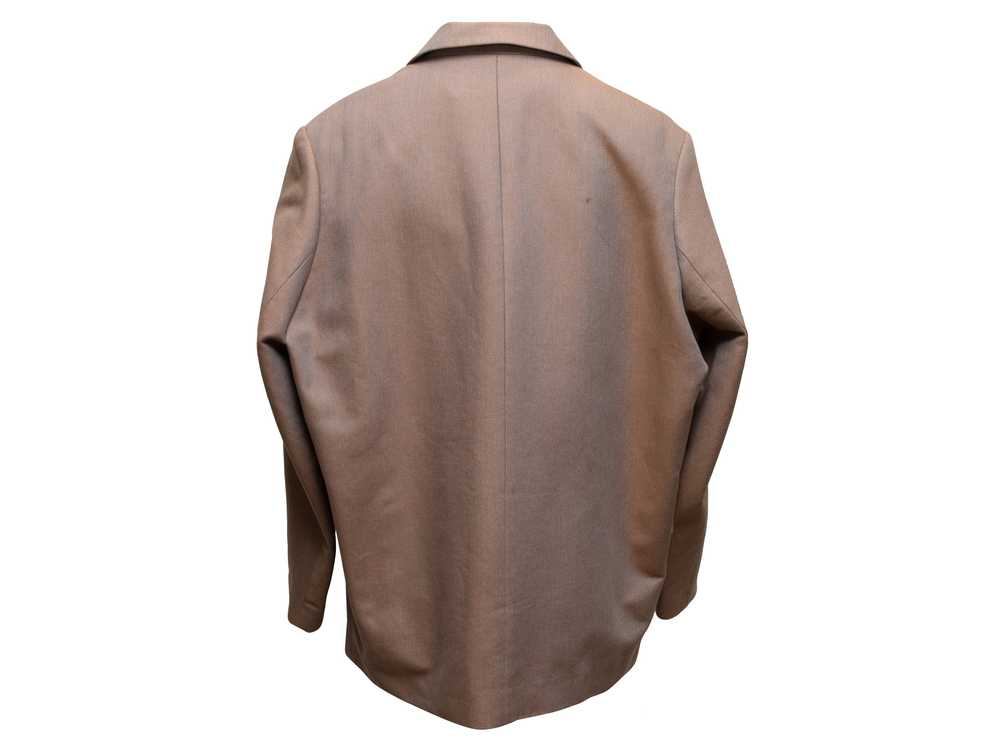 Light Brown Closed Double-Breasted Blazer Size US… - image 2