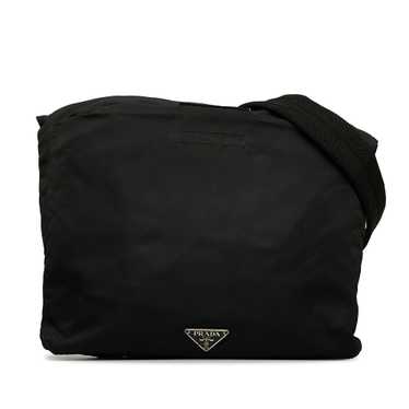 Black Prada Tessuto Crossbody Bag