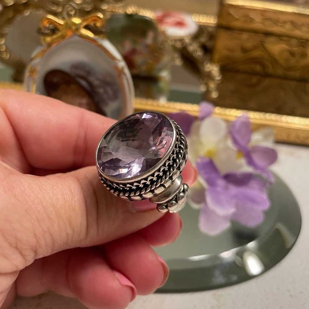 925 Silver Amethyst Ring - image 6