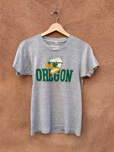 1980's Oregon Ducks Heather Gray T-shirt