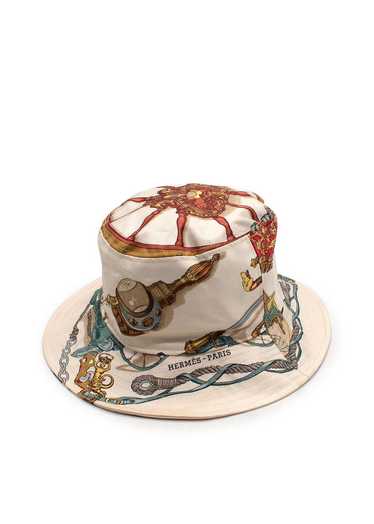 Managed by hewi Hermes Cream Silk Pattern Bucket H