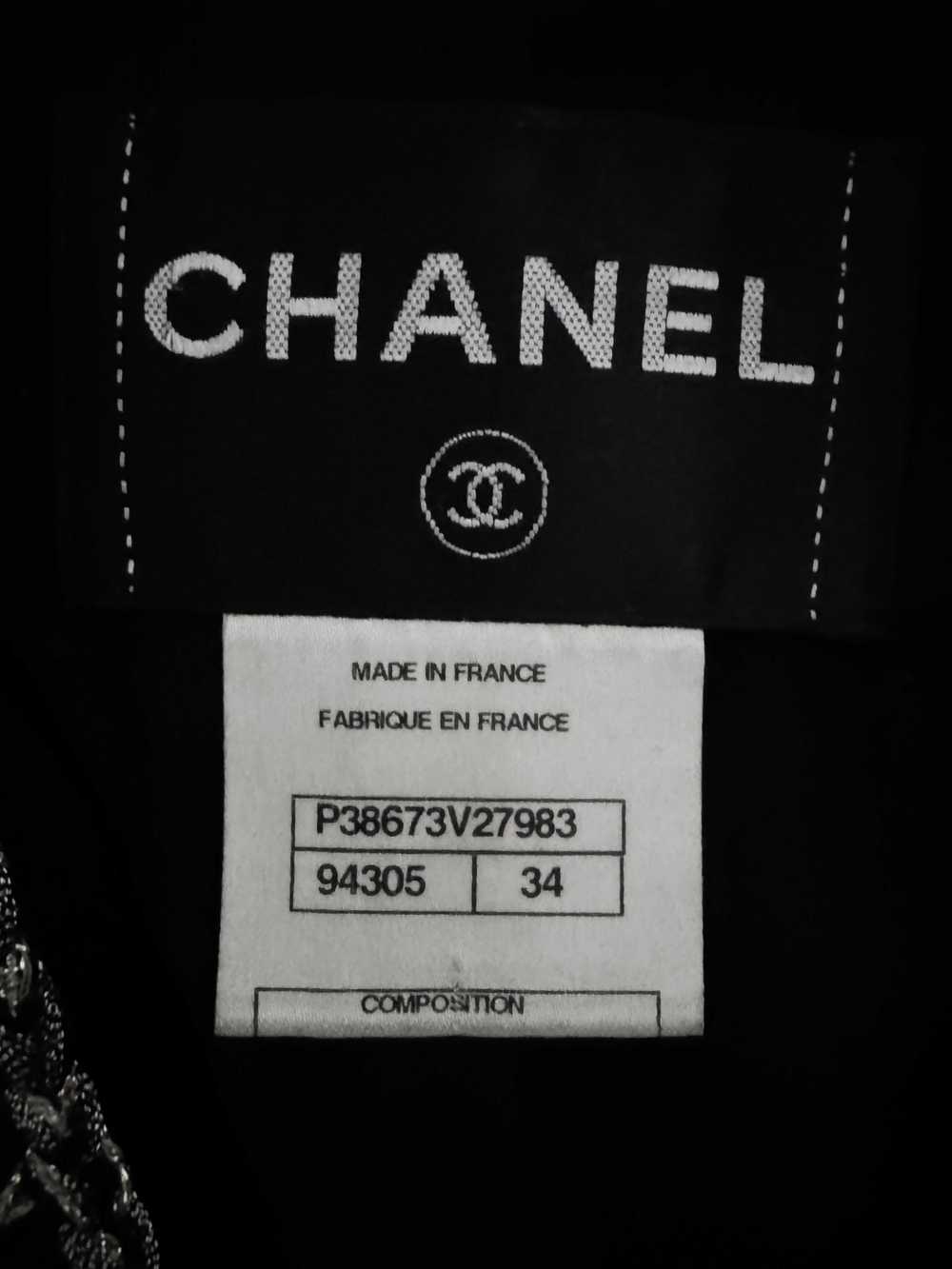 Product Details Chanel Black and Navy Tweed Jacket - image 8