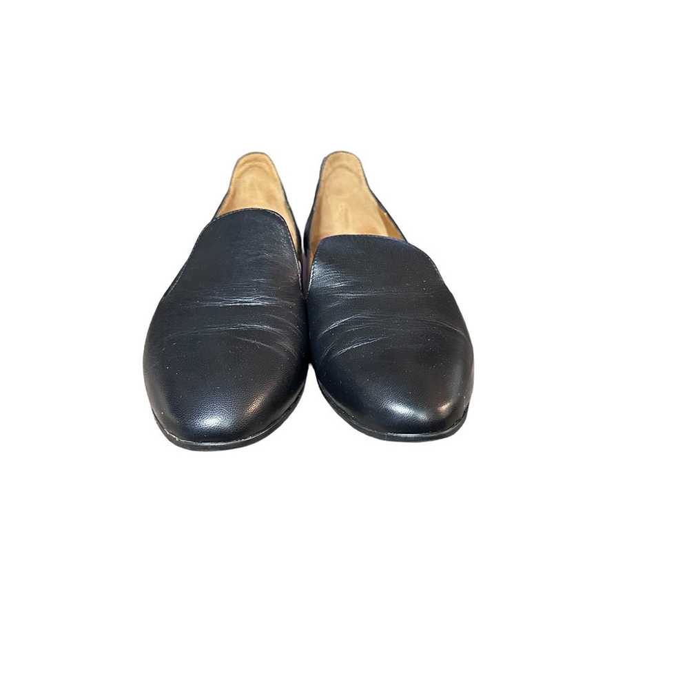 Aquatalia Emmaline black Leather Slip On Flats Lo… - image 2