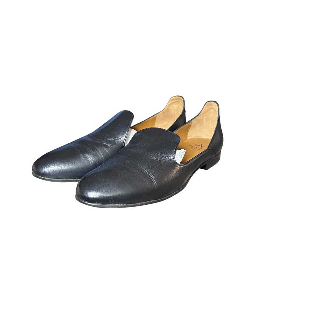 Aquatalia Emmaline black Leather Slip On Flats Lo… - image 3