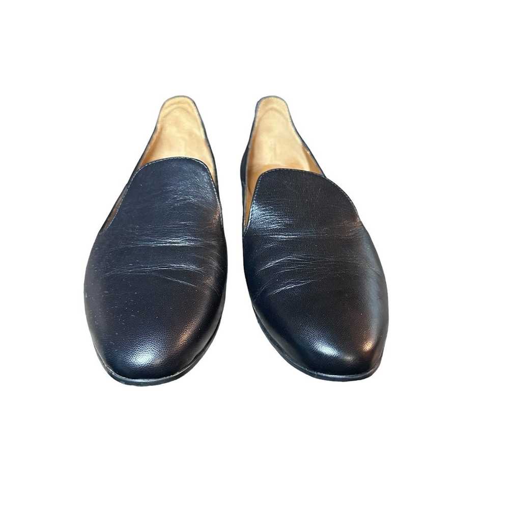 Aquatalia Emmaline black Leather Slip On Flats Lo… - image 6