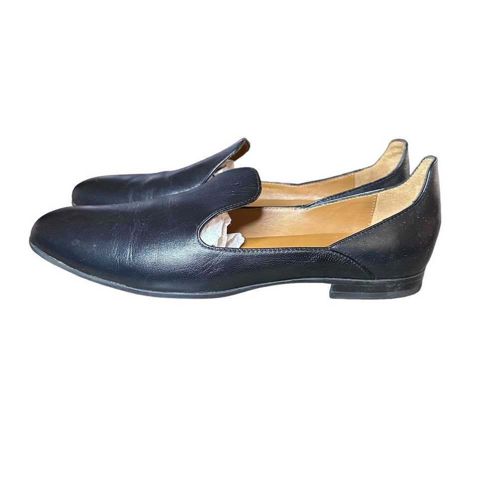 Aquatalia Emmaline black Leather Slip On Flats Lo… - image 8