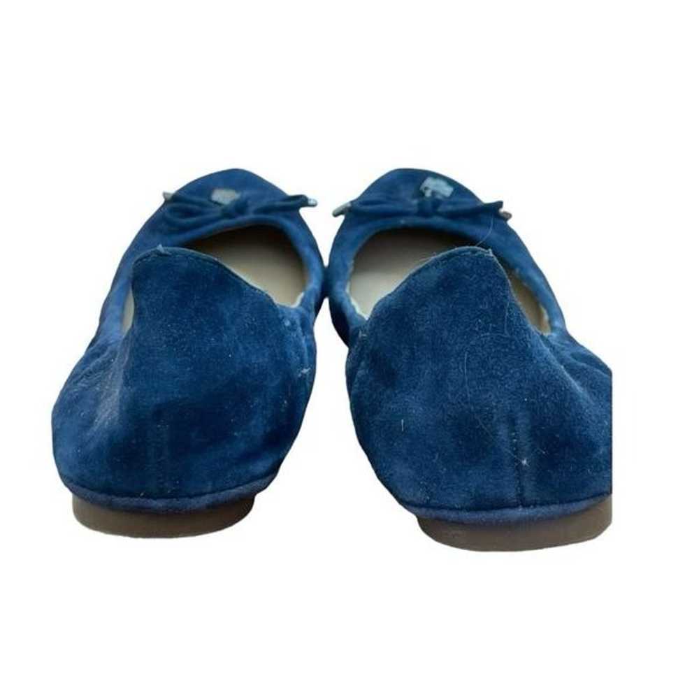 Vince Camuto Ballet Flats Blue Suede Eryn Bow Rou… - image 5