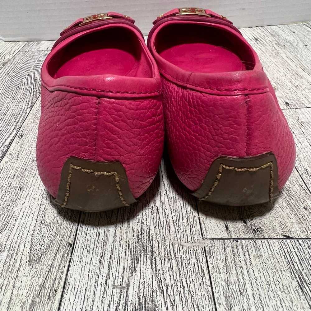 Tory Burch pink leather flats size 7 - image 4