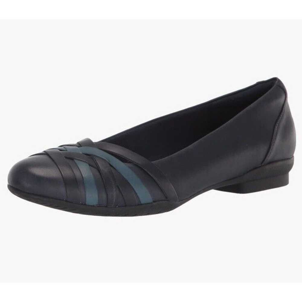 Clarks Women's Sara Clover Navy Blue Ballet Flats… - image 1