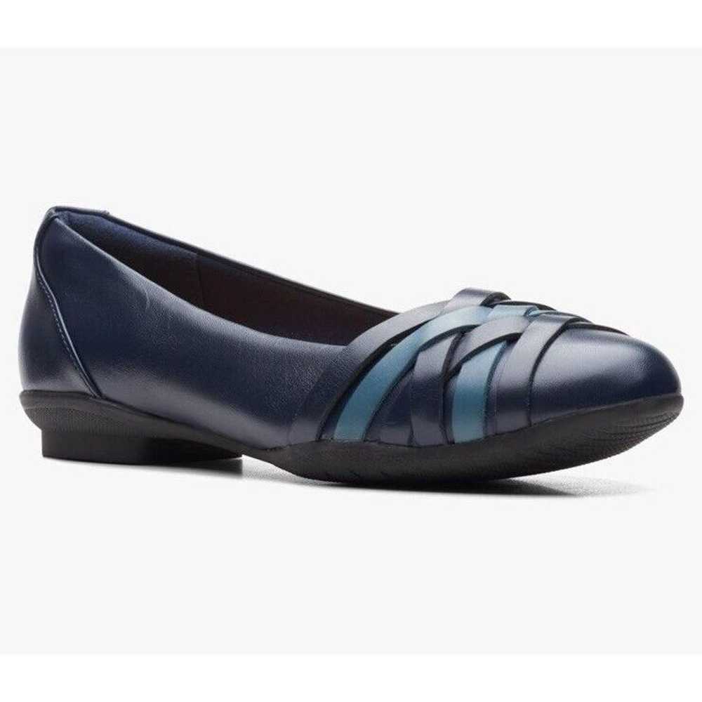 Clarks Women's Sara Clover Navy Blue Ballet Flats… - image 2